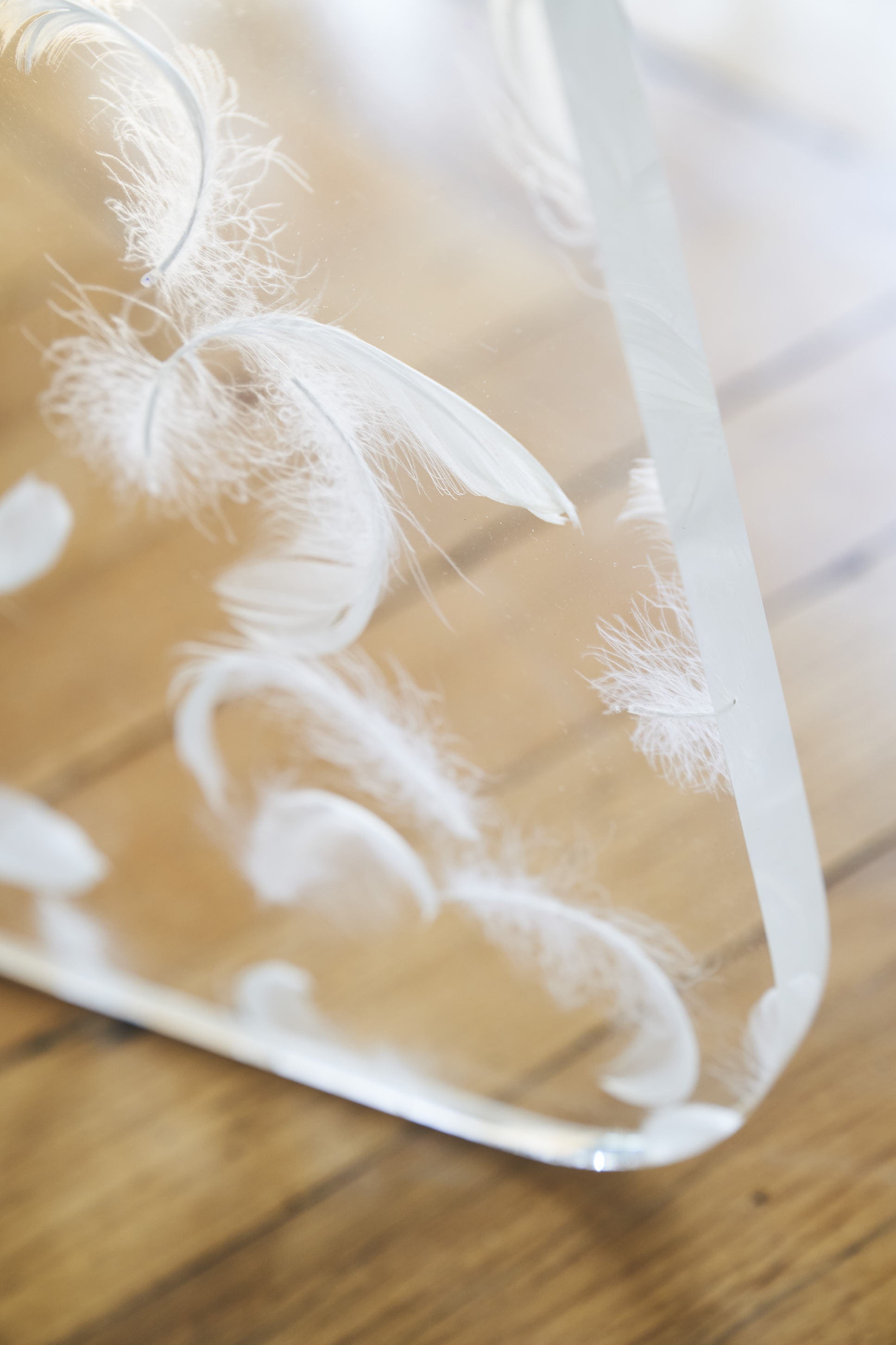 Special edition « Feather » design chair MW04 in altuglas, handmade in France.