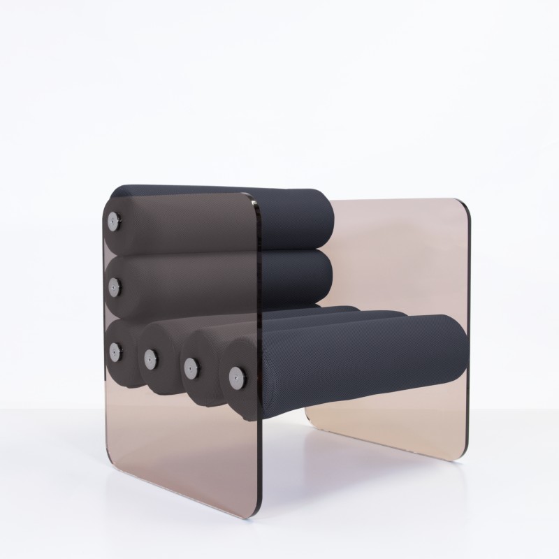 Fauteuil design MW01 - Assise en mousse - Fait main en France. Fauteuil design MW01 - Assise en mousse - Fait main en France.