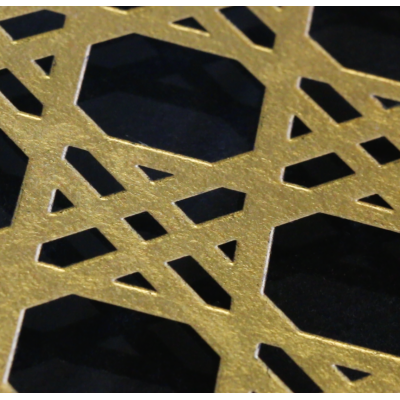 Sessel MW02 "Cannage OR" - Limitierte Auflage - Sitzfläche aus Schaumstoff und braunem Leder - Glas und Blattgold Sessel MW02 "Cannage OR" - Limitierte Auflage - Sitzfläche aus Schaumstoff und braunem Leder - Glas und Blattgold