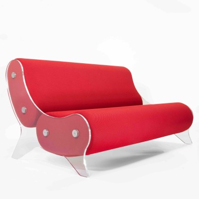 Sofa MW06 Design - Acrylic glass - Handmade in France.