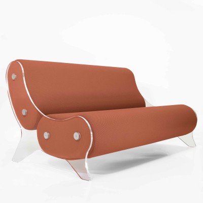 Sofa MW06 Design - Acrylic glass - Handmade in France.