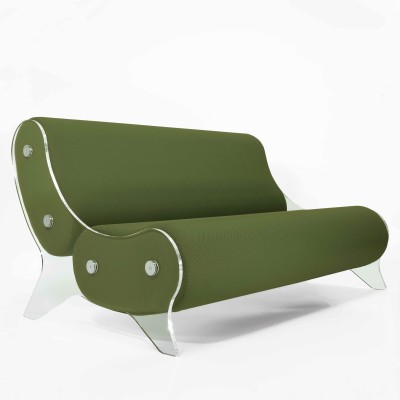 Design-Sofa MW06 aus Acrylglas - Handgefertigt in Frankreich. Design-Sofa MW06 aus Acrylglas - Handgefertigt in Frankreich.