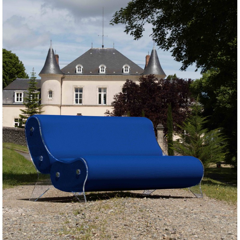 Design-Sofa MW06 aus Acrylglas - Handgefertigt in Frankreich. Design-Sofa MW06 aus Acrylglas - Handgefertigt in Frankreich.