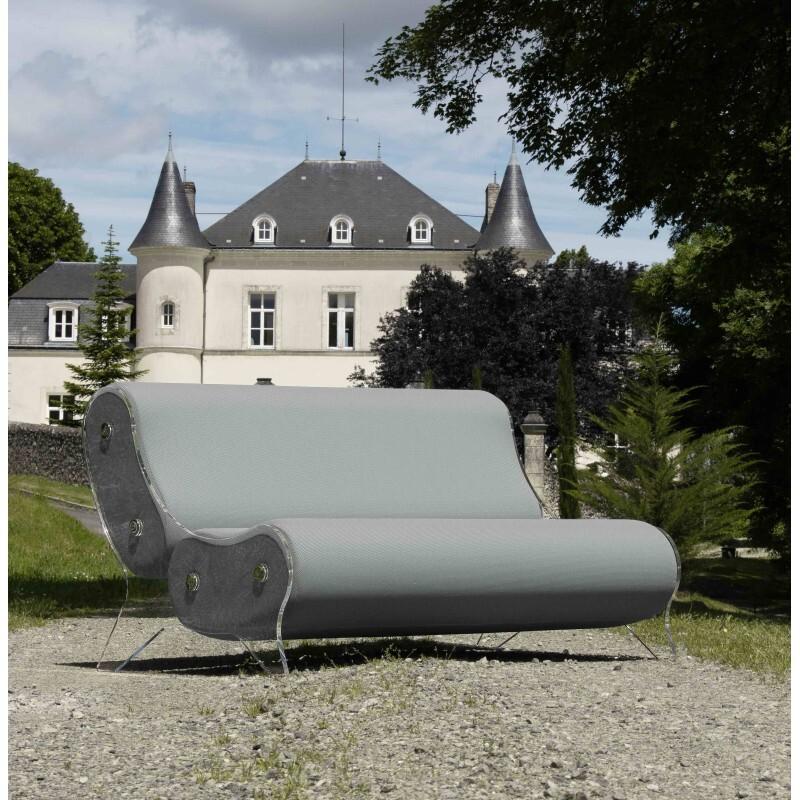 Design-Sofa MW06 aus PMMA - Handgefertigt in Frankreich.