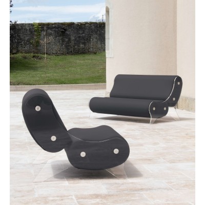 Sofa MW06 Design - Acrylic glass - Handmade in France.
