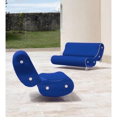 Design-Sofa MW06 aus PMMA - Handgefertigt in Frankreich.