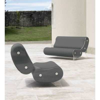 Sofa MW06 Design - Acrylic glass - Handmade in France.