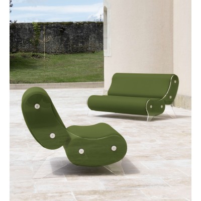Sofa MW06 Design - Acrylic glass - Handmade in France.