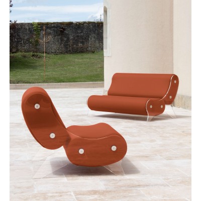 Sofa MW06 Design - Acrylic glass - Handmade in France.