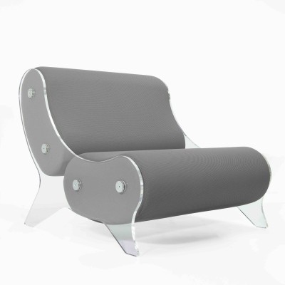 Armchair KUUMO Design - acrylic glass - Handmade in France.