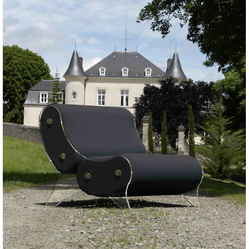 Armchair KUUMO Design - acrylic glass - Handmade in France.