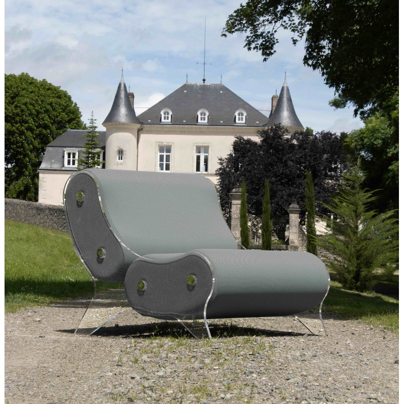 Armchair KUUMO Design - acrylic glass - Handmade in France.