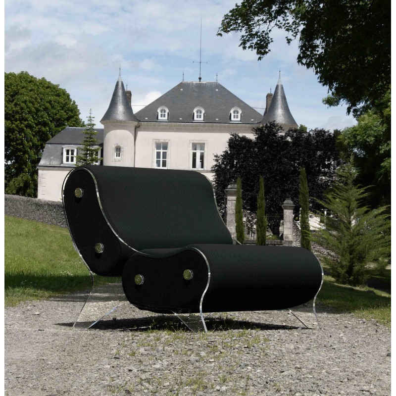 Armchair KUUMO Design - acrylic glass - Handmade in France.