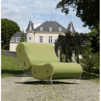 Armchair KUUMO Design - acrylic glass - Handmade in France.