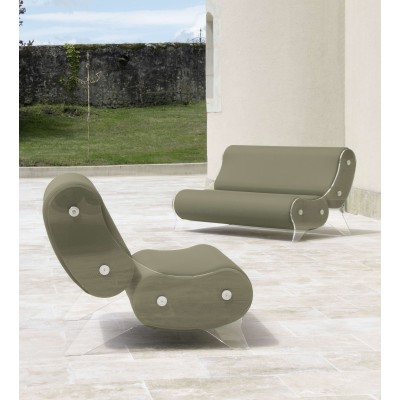 Armchair KUUMO Design - acrylic glass - Handmade in France.