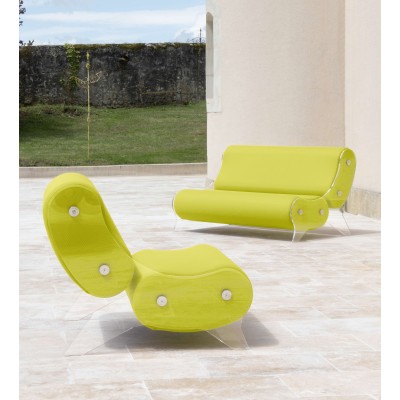 Armchair KUUMO Design - acrylic glass - Handmade in France.