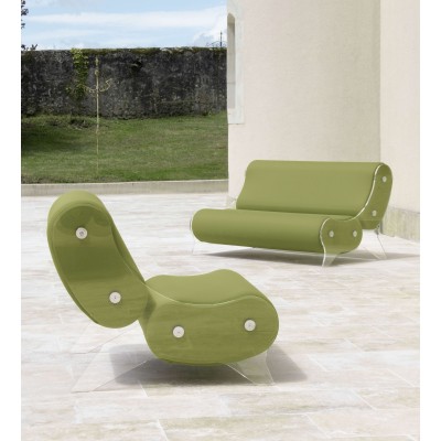 Armchair KUUMO Design - acrylic glass - Handmade in France.