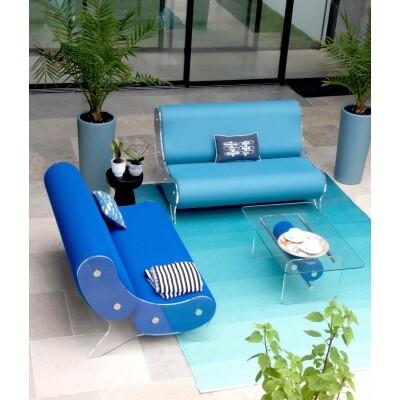 Design-Sofa MW06 aus PMMA - Handgefertigt in Frankreich.