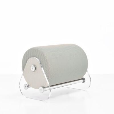 MW06 designer pouf in acrylic glass - Handmade in France.