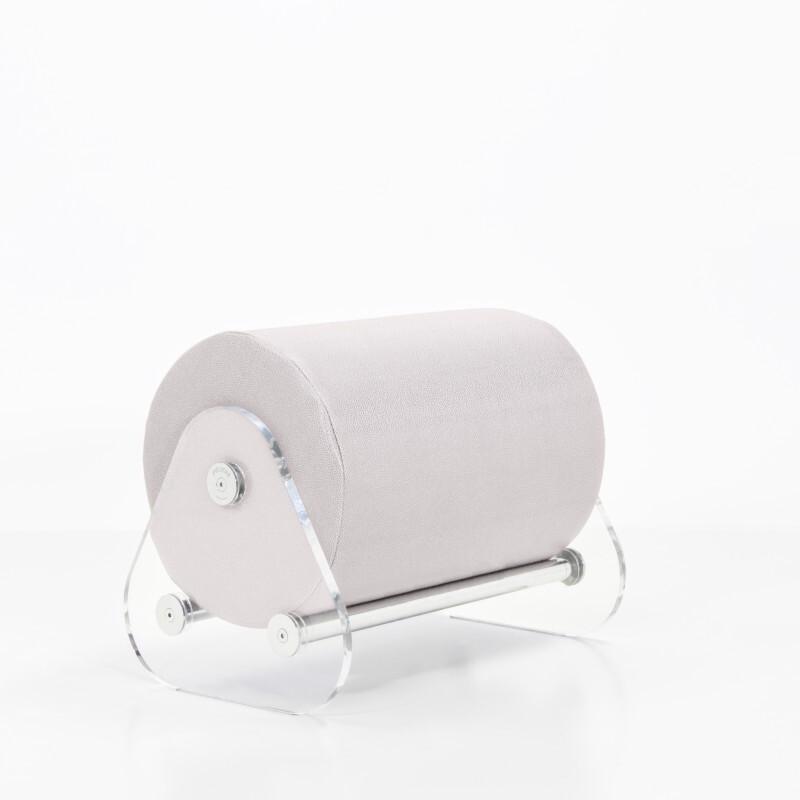 MW06 designer pouf in PMMA - Handmade in France.