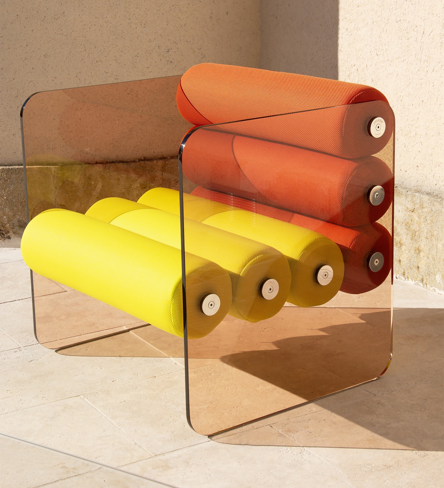 MW01 Design armchair - Foam Seat - Bronze PMMA