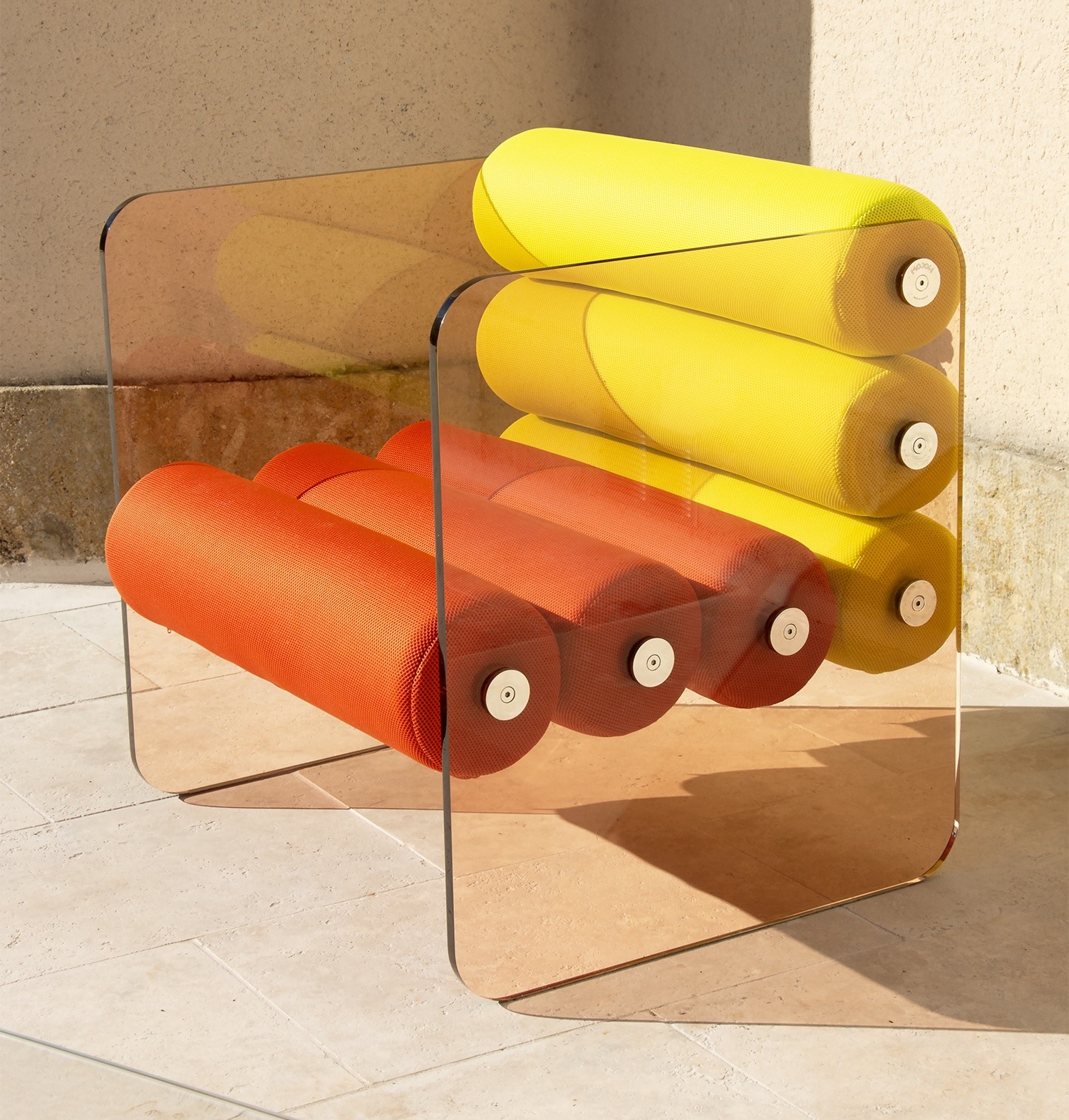 MW01 Design armchair - Foam Seat - Bronze PMMA