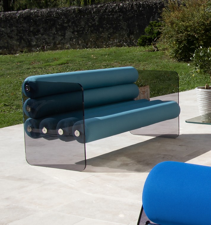 MW02 Design sofa - Foam Seat - grey Altuglas