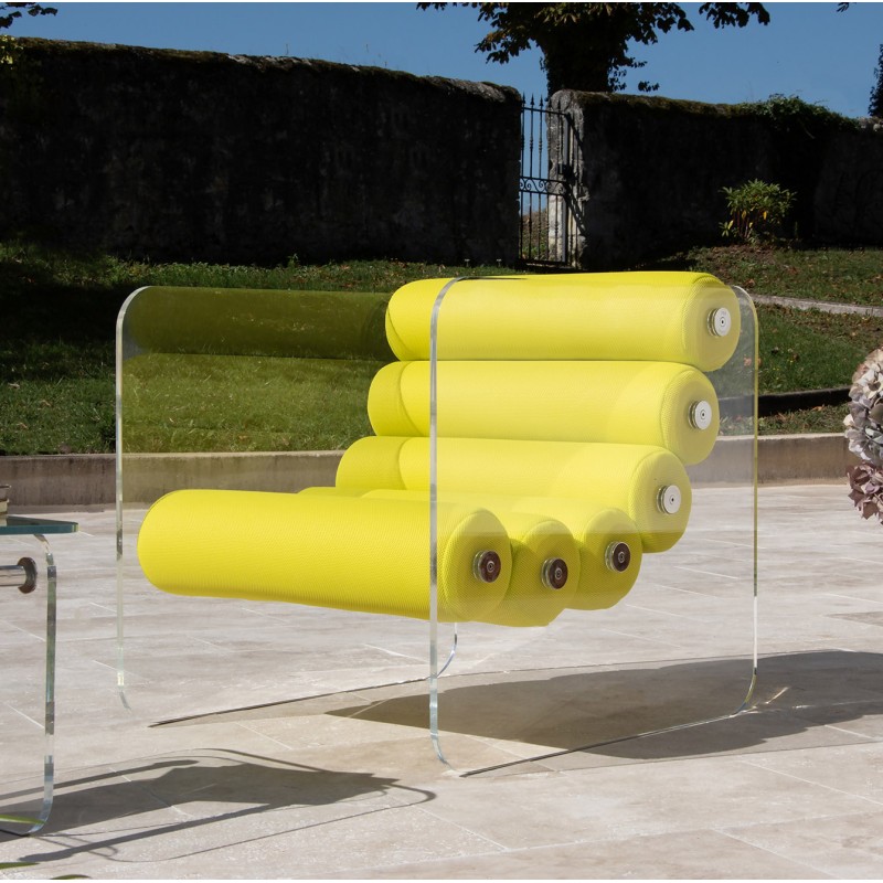 Fauteuil design MW02 en altuglas - Fait main en France. Fauteuil design MW02 en altuglas - Fait main en France.