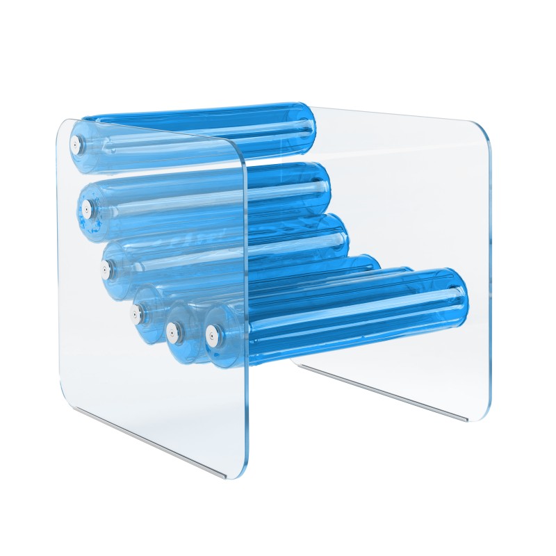 Sessel Design MW02 - Rote Sitzfläche - Handgefertigt in Frankreich. Sessel Design MW02 - Rote Sitzfläche - Handgefertigt in Frankreich.