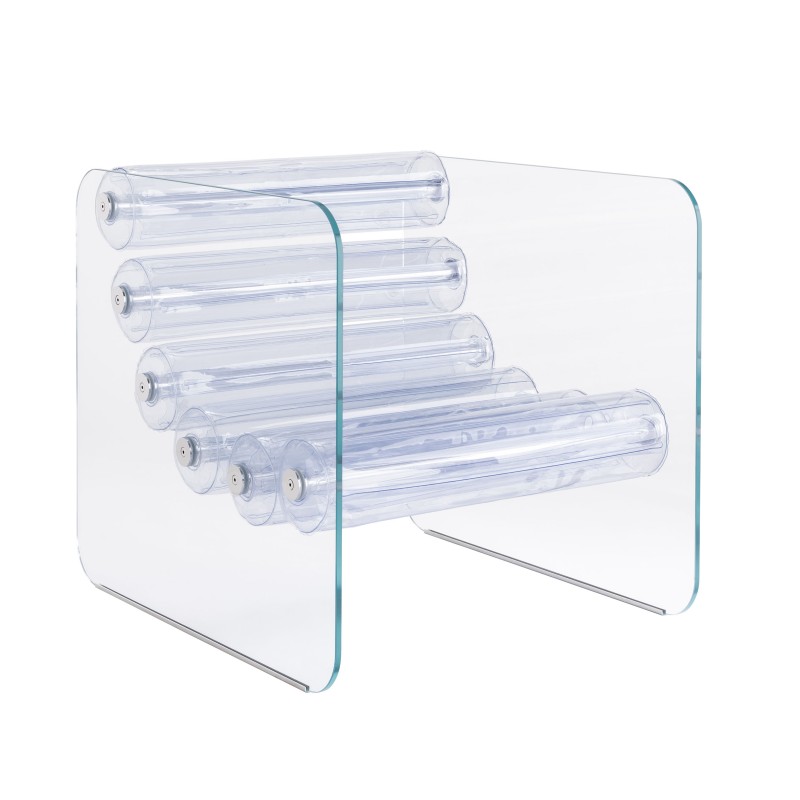 Fauteuil design MW02 verre transparent - Fait main en France. Fauteuil design MW02 verre transparent - Fait main en France.