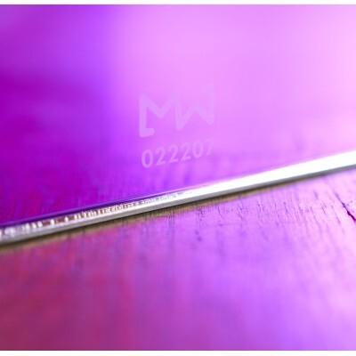 Armchair MW02 "POP" - Seat Orange- Glass - Handmade in France.