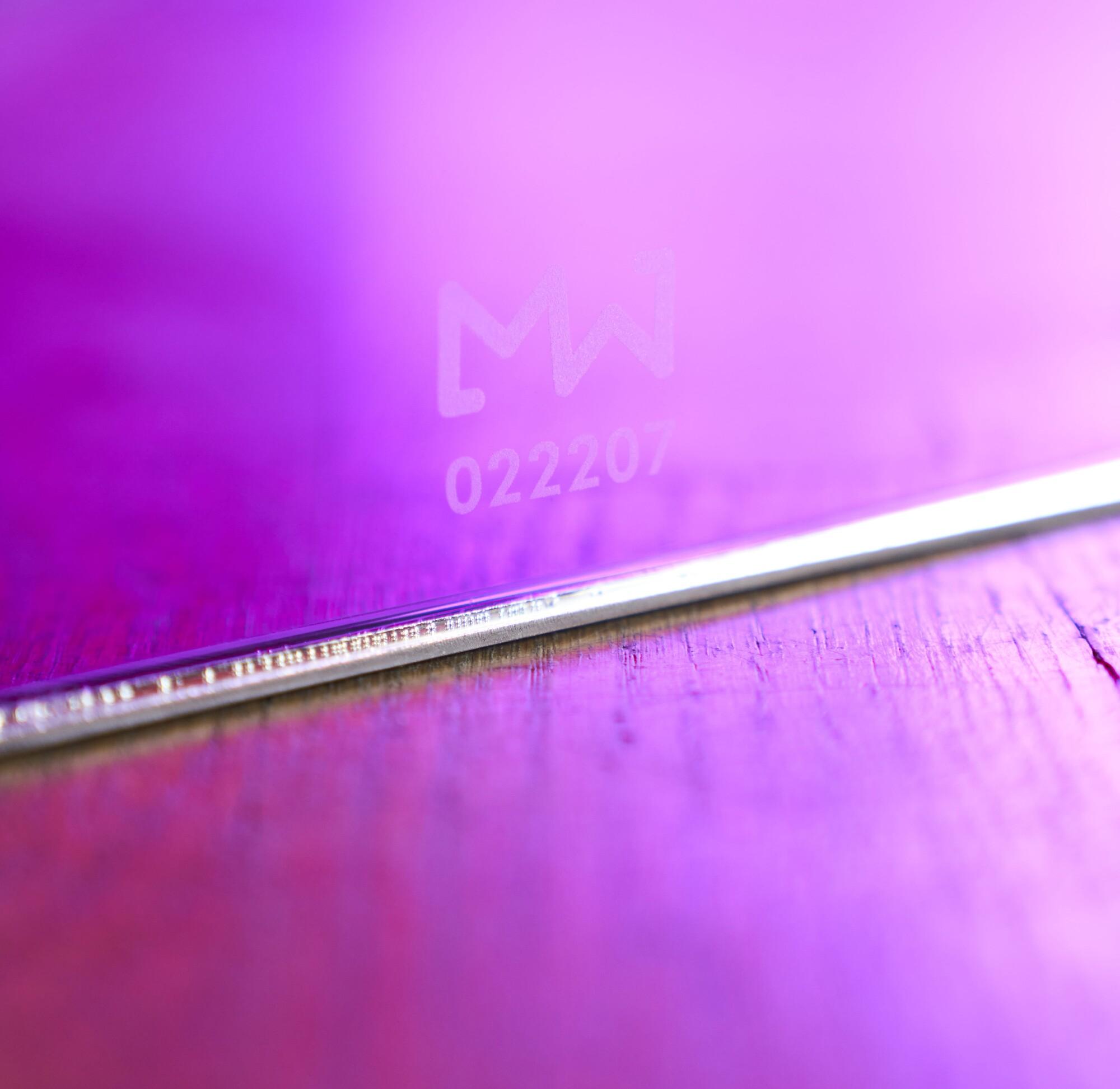 Fauteuil design MW02 "POP" en verre - Assise Orange - Fait main en France.