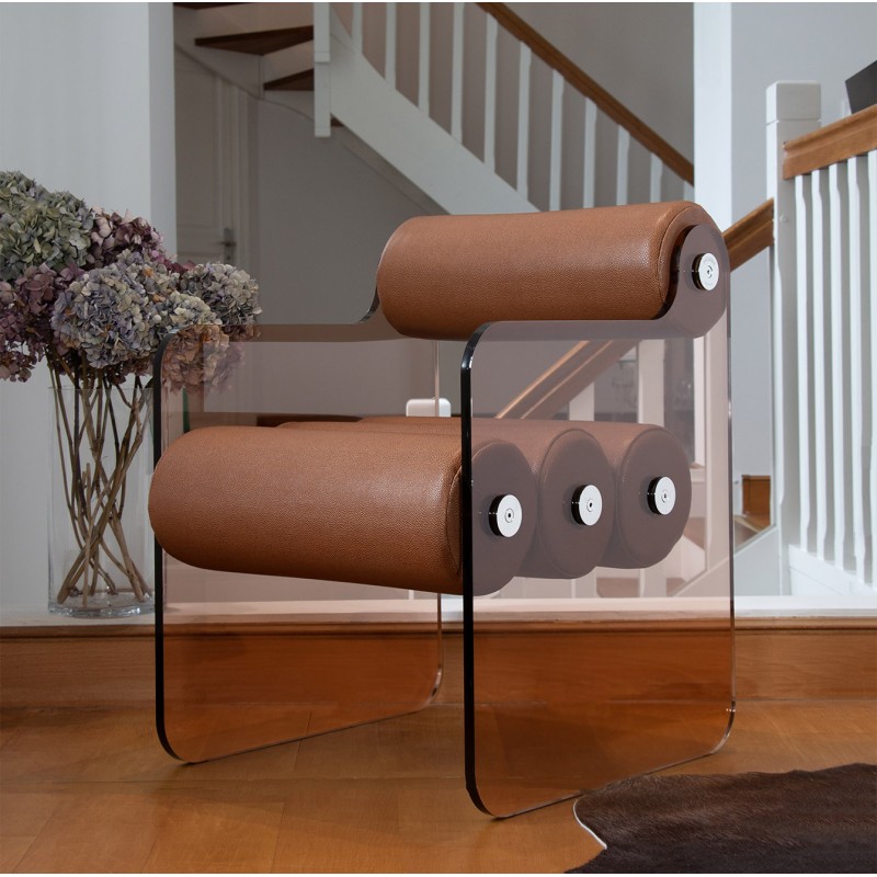 MW04 design chair in altuglas - Handmade in France. MW04 design chair in altuglas - Handmade in France.
