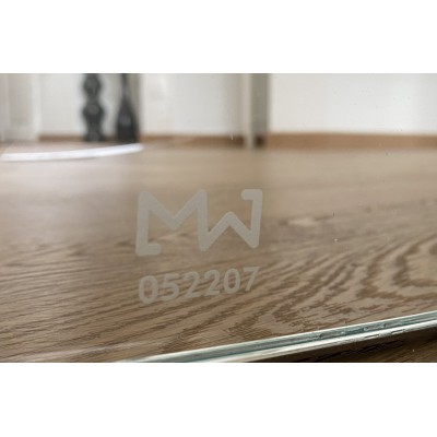 Design Sessel MW05 Transparent - Sitz schwarz - Glas - Handgefertigt in Frankreich