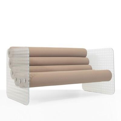 Design sofa MW02 "Cannage" model - Handmade in France