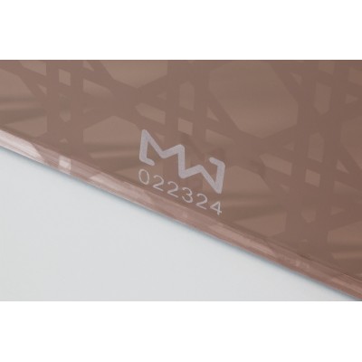 MW02 Sessel, Schaumstoff "Cannage" in bronzenem Altuglas – Runner-Sitz in Orange MW02 Sessel, Schaumstoff "Cannage" in bronzenem Altuglas – Runner-Sitz in Orange