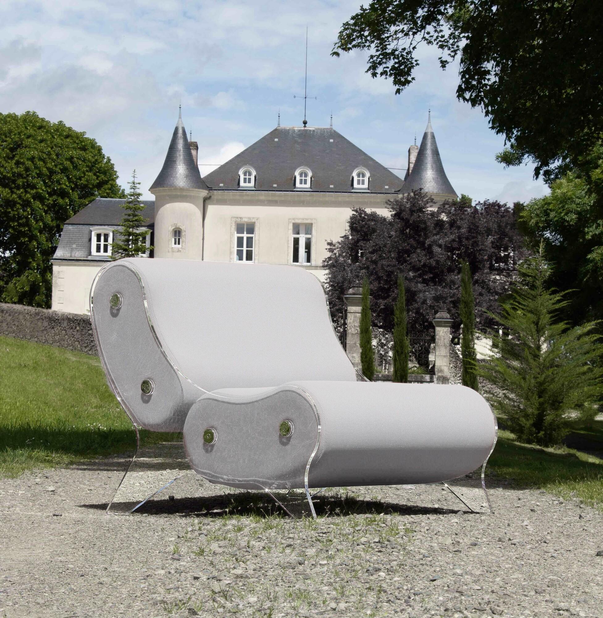 Fauteuil design MW06 en PMMA - Fait main en France.