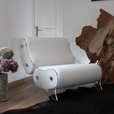 Design-Sessel MW06 aus Acrylglas - Handgefertigt in Frankreich. Design-Sessel MW06 aus Acrylglas - Handgefertigt in Frankreich.