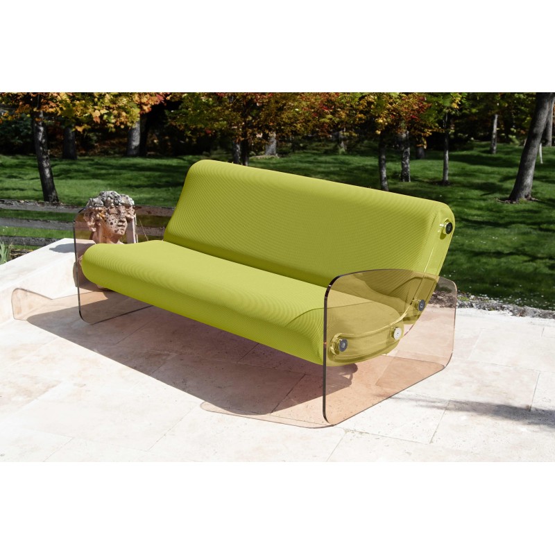 Designer-Sofa MW01 aus bronzefarbenem Acrylglas - Schaumstoffsitz - Handgefertigt in Frankreich. Designer-Sofa MW01 aus bronzefarbenem Acrylglas - Schaumstoffsitz - Handgefertigt in Frankreich.