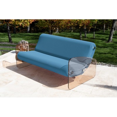 Designer-Sofa MW01 aus bronzefarbenem Acrylglas - Schaumstoffsitz - Handgefertigt in Frankreich. Designer-Sofa MW01 aus bronzefarbenem Acrylglas - Schaumstoffsitz - Handgefertigt in Frankreich.