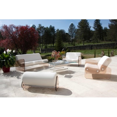 Designer-Sofa MW01 aus bronzefarbenem Acrylglas - Schaumstoffsitz - Handgefertigt in Frankreich. Designer-Sofa MW01 aus bronzefarbenem Acrylglas - Schaumstoffsitz - Handgefertigt in Frankreich.