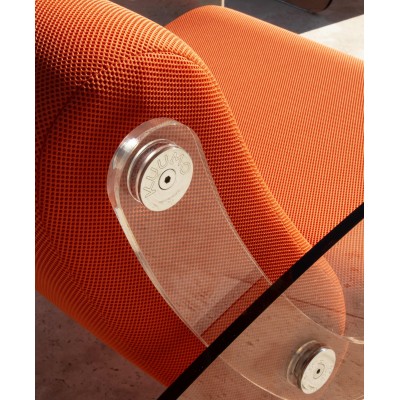 Designer-Sofa MW01 aus bronzefarbenem Acrylglas - Schaumstoffsitz - Handgefertigt in Frankreich. Designer-Sofa MW01 aus bronzefarbenem Acrylglas - Schaumstoffsitz - Handgefertigt in Frankreich.