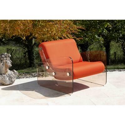 Fauteuil design extérieur et intérieur MW03 - Assise en mousse - Fabriqué à la main en France.