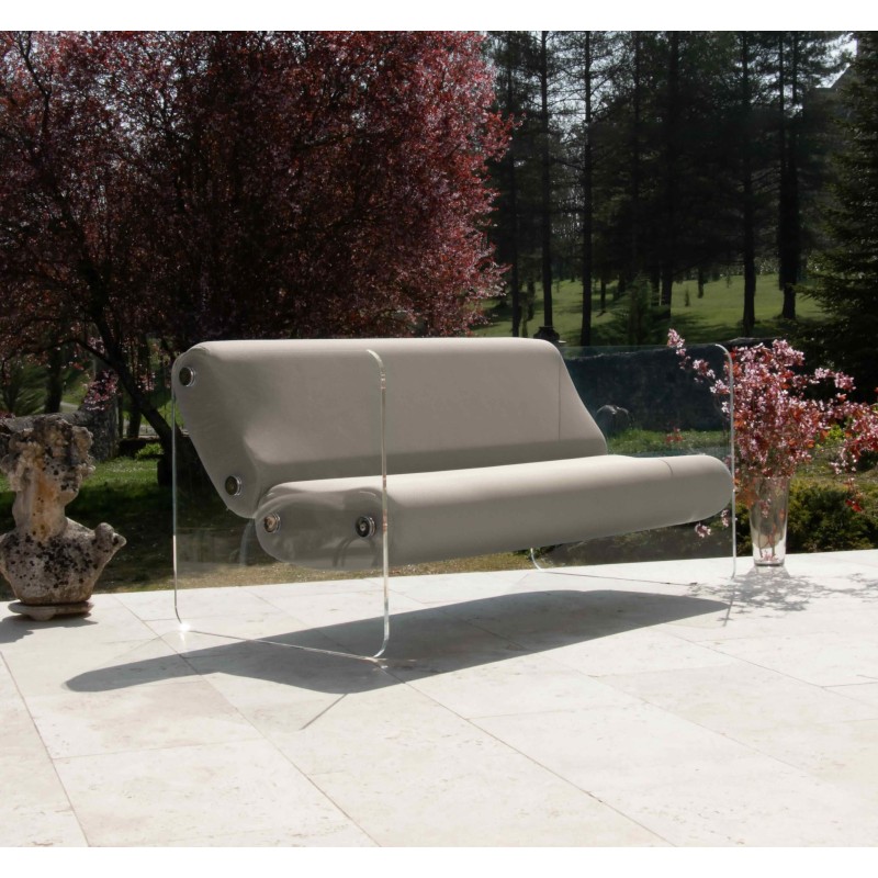 Designer-Sofa MW08 aus Acrylglas - Schaumstoffsitz - Handgefertigt in Frankreich. Designer-Sofa MW08 aus Acrylglas - Schaumstoffsitz - Handgefertigt in Frankreich.