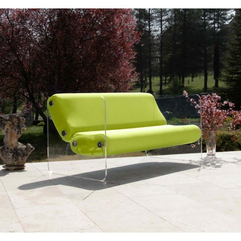 Designer-Sofa MW08 aus Acrylglas - Schaumstoffsitz - Handgefertigt in Frankreich. Designer-Sofa MW08 aus Acrylglas - Schaumstoffsitz - Handgefertigt in Frankreich.