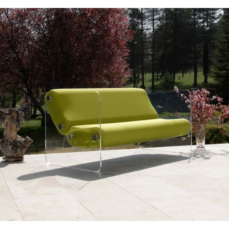 Designer-Sofa MW08 aus Acrylglas - Schaumstoffsitz - Handgefertigt in Frankreich. Designer-Sofa MW08 aus Acrylglas - Schaumstoffsitz - Handgefertigt in Frankreich.