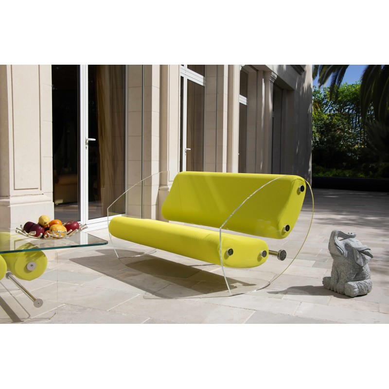 Designer-Sofa MW07 aus Acrylglas - Schaumstoffsitz - Handgefertigt in Frankreich. Designer-Sofa MW07 aus Acrylglas - Schaumstoffsitz - Handgefertigt in Frankreich.