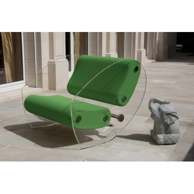 Fauteuil design MW07 en verre acrylique - Assise en mousse - Fait main en France. Fauteuil design MW07 en verre acrylique - Assise en mousse - Fait main en France.