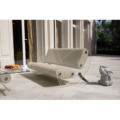 Designer-Sofa MW07 aus Acrylglas - Schaumstoffsitz - Handgefertigt in Frankreich. Designer-Sofa MW07 aus Acrylglas - Schaumstoffsitz - Handgefertigt in Frankreich.