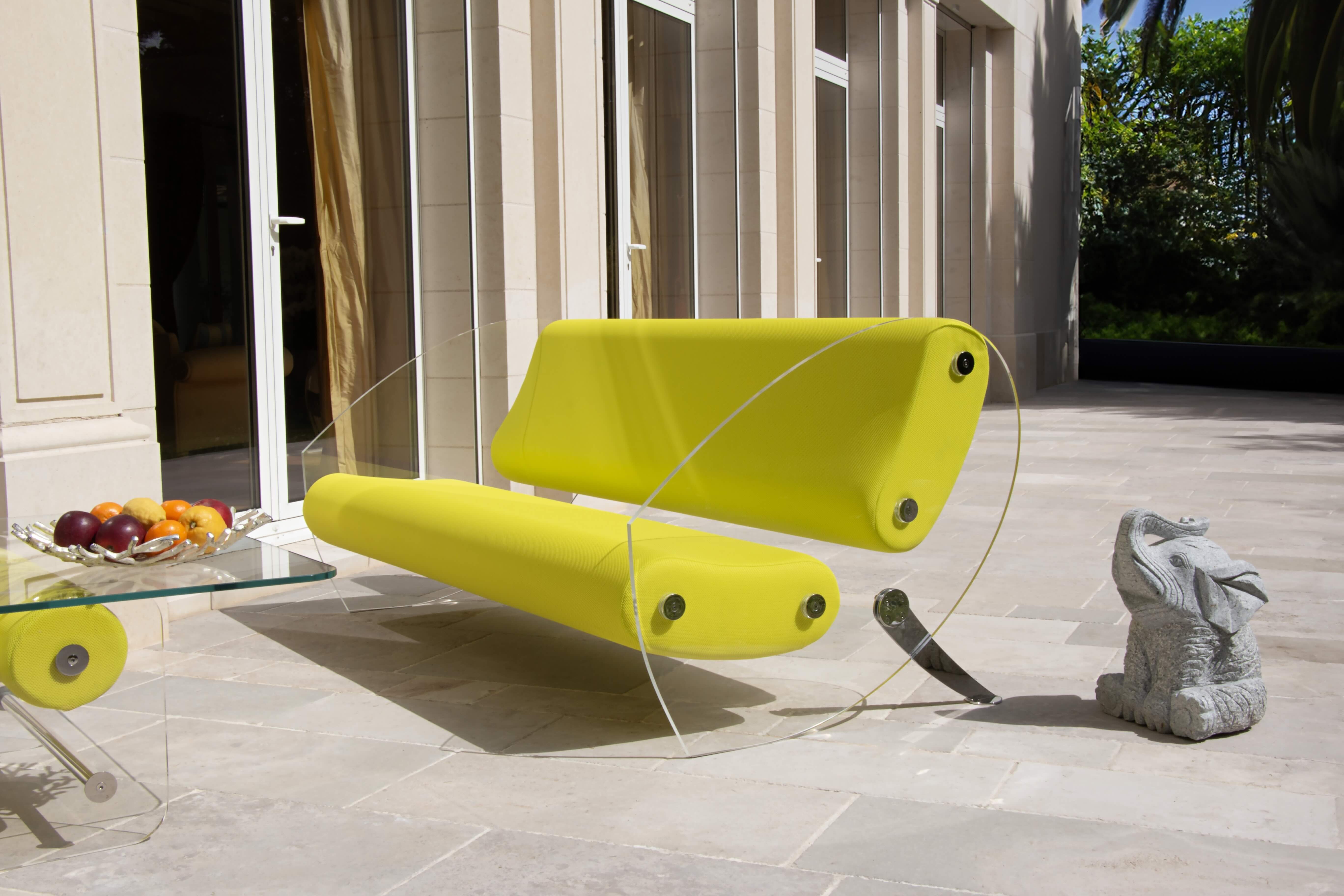 MW07 Design sofa - Foam Seat - Acrylic glass
